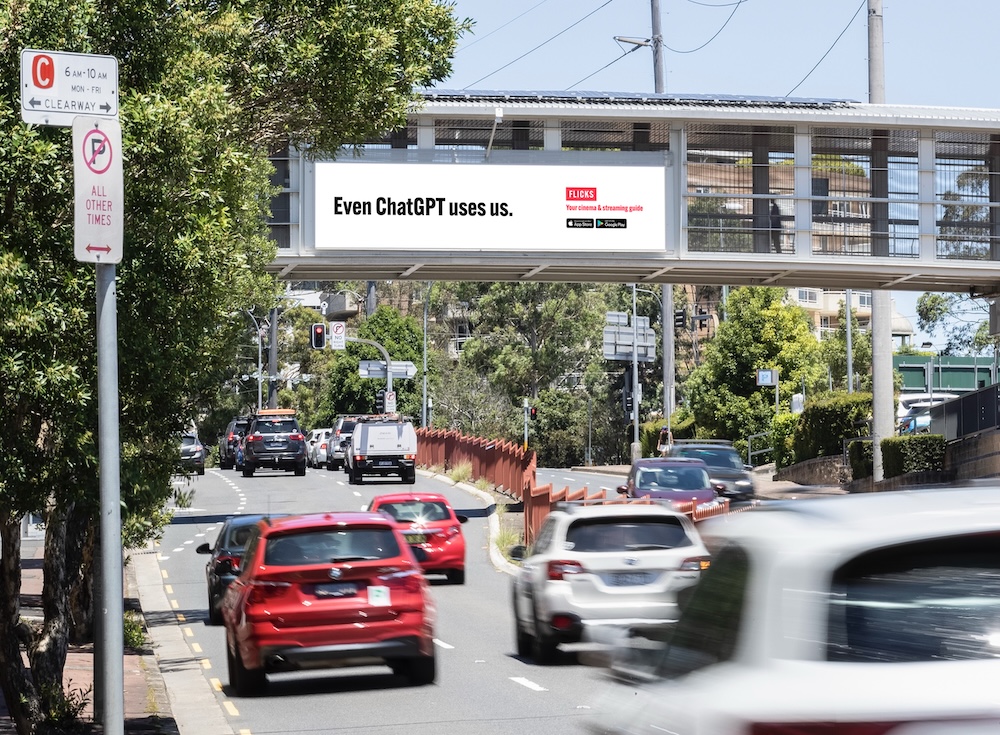 Flicks marks app relaunch with punchy new OOH campaign across Australia and New Zealand